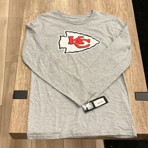 Gray Long Sleeve Shirt with KC Logo
